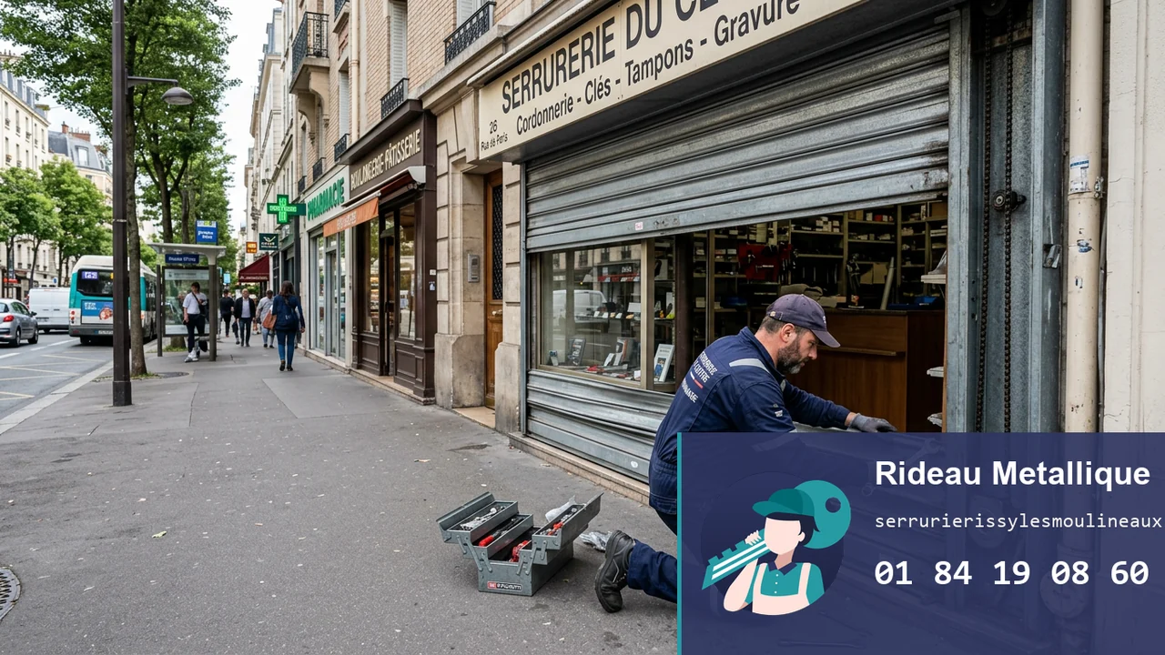 Rideau métallique en panne à Issy-les-Moulineaux : causes, dépannage et prix